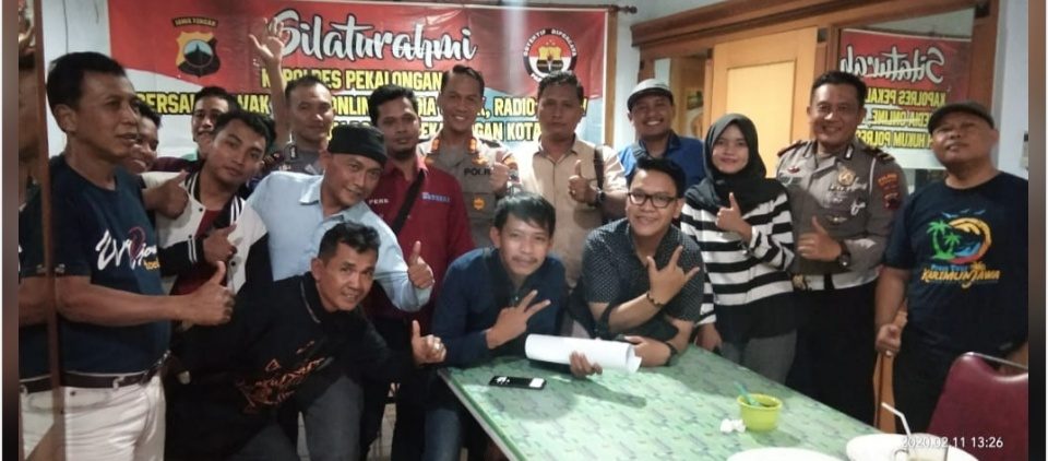 Jalin Silaturahmi Kapolres bersama Awak Media Kota Pekalongan